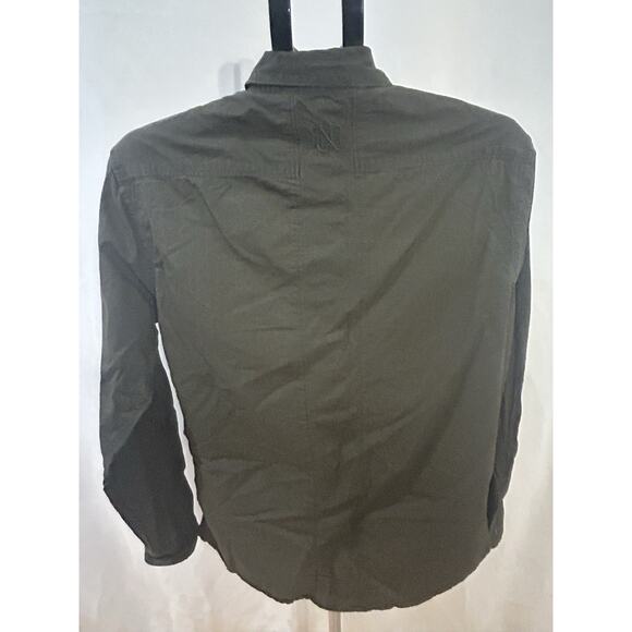 Rock & Republic Button Up Army Green Shirt Men's size M - Picture 3 of 5